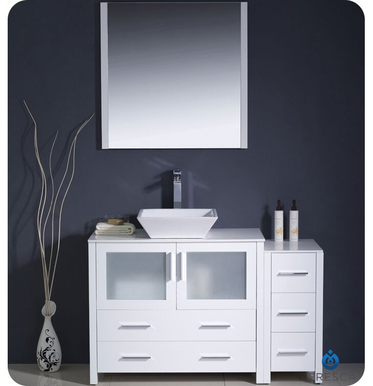 Ebern Designs Jolie 48" Free-Standing Single Sink Bathroom Vanity Set (Faucet Not Included)