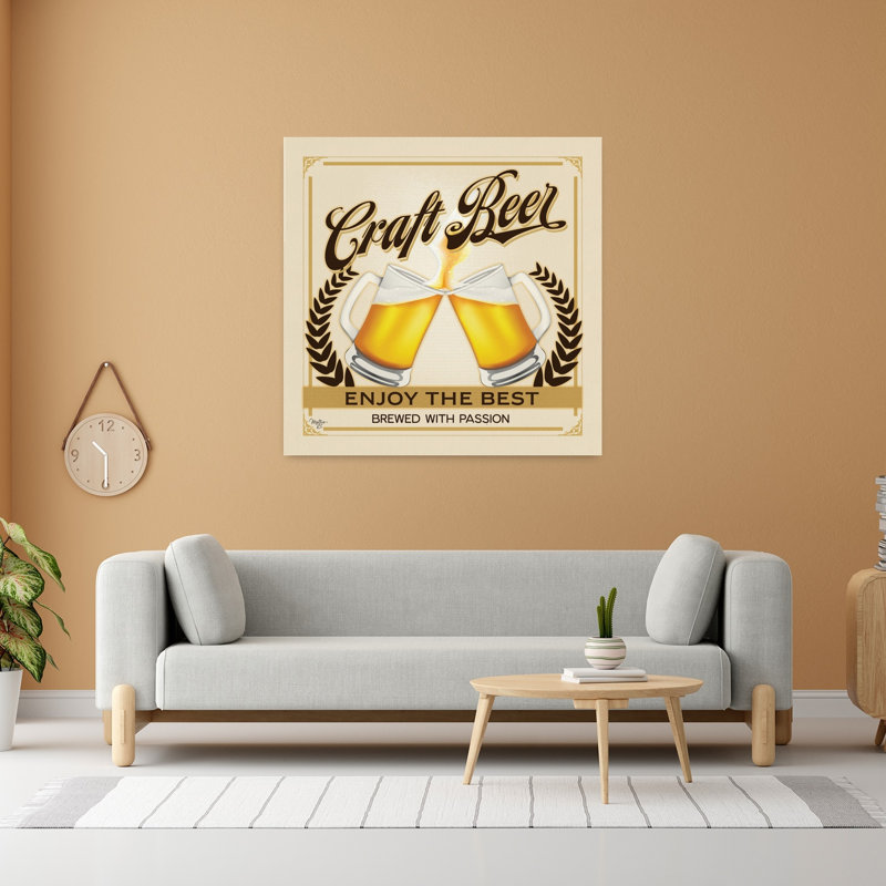 Craft Beer Enjoy The Contemporary Art, H 48 po x l 48 po