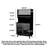 Solid Wood Pantry, Wall-Mounted Integrated Locker, Kitchen Storage Cupboard