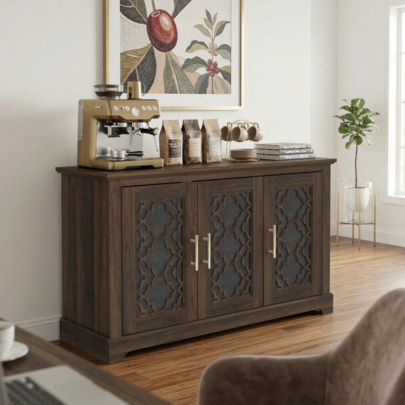 Anfield 3 Door Sideboard, Royal Walnut