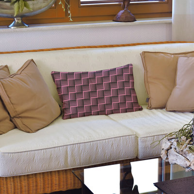 Coussin lombaire à rayures classiques Baskettressées