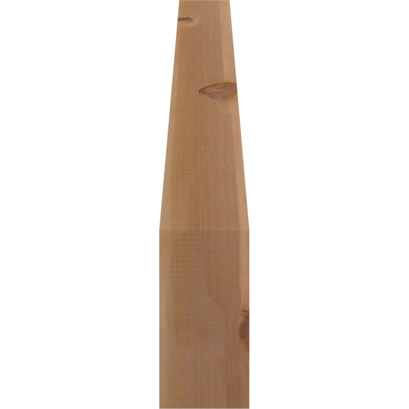 Attelle de genou Funston, Cèdre rouge, Lisse, H 32 po x l 5,5 po x P 28 po