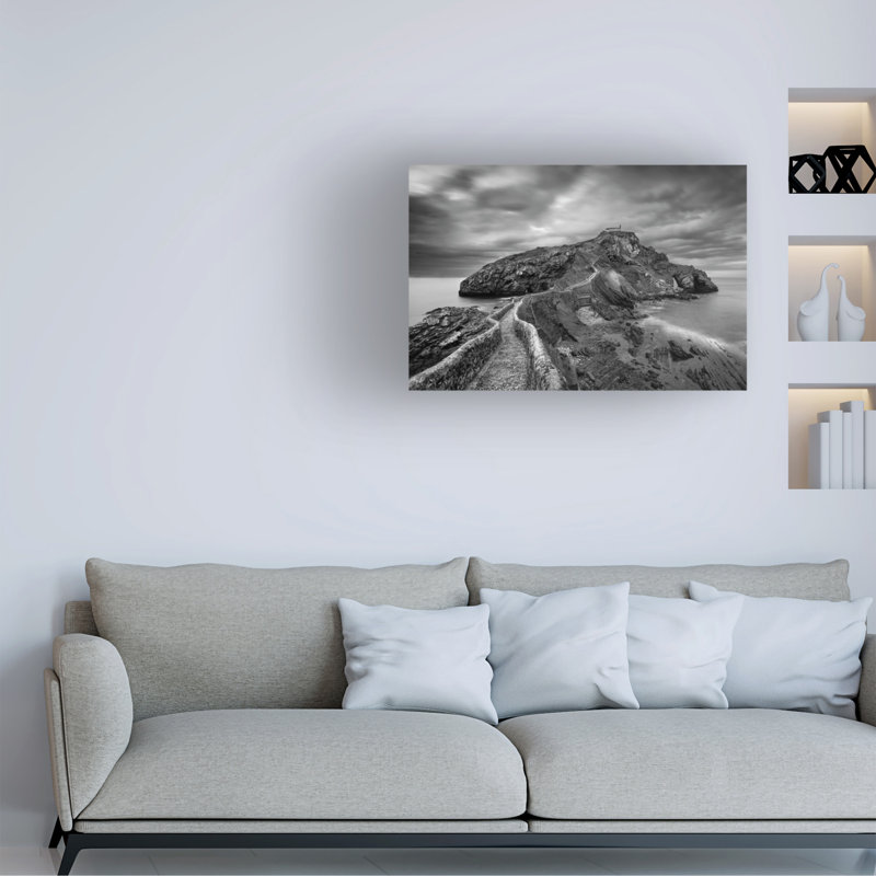 Art sur toile Oskar Baglietto Gaztelugatxe, H 12 po x l 19 po