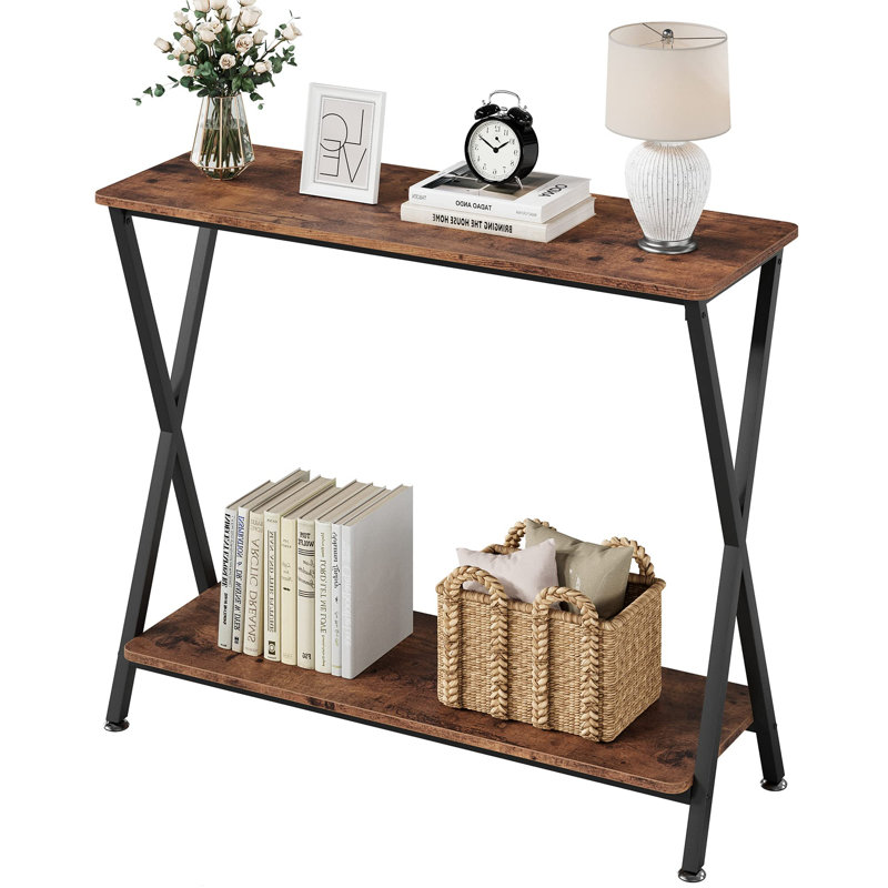 Console Thaliah, Brun, H 31,8 po x l 33,5 po x P 11,8 po
