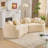 Beige  Curved Compressed Sofa, Creative Nordic-Style Design For Living Room, Comfortable, Soft And Suitable For Multiple Scenarios-1835327705