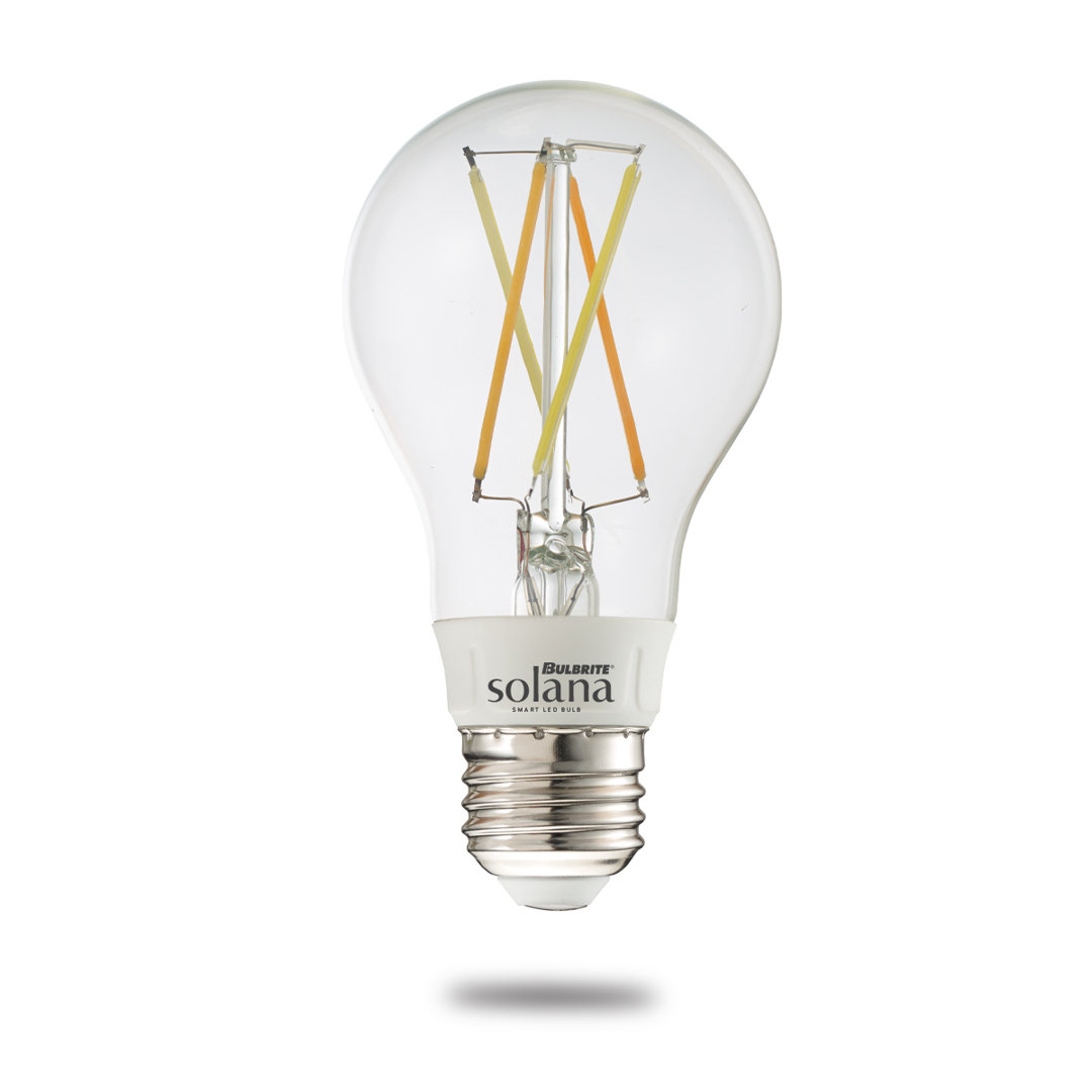 Solana A19 WiFi Connected Edison Filament LED Smart Light Bulb, Single-A19 Bulbrite Solana