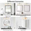 Éclairage pour meuble-lavabo avec verre blanc givré-97789390-97789391