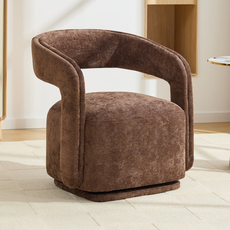 Upholstered Accent Chair, Brown