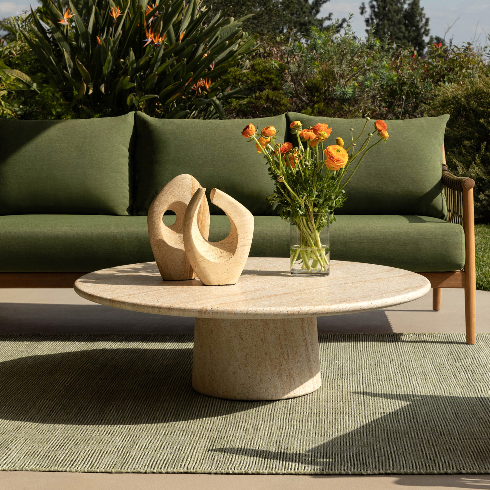 Trebol 43'' Concrete Outdoor Coffee Table