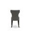 Ensemble de table de salle à manger 6 pièces moderne comprenant une table rectangulaire en bois avec pieds en X et 4 chaises Parson en tissu noir avec banc, noir brossé-278945317-278945322