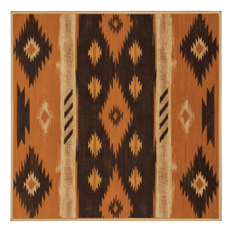 Stone Mosaic Rug, Square 3'