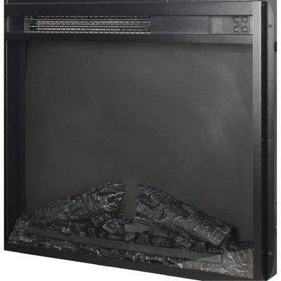 Electric Fireplace Insert 23 Inch, Log And Realistic Flame, Remote Control, Timer, Overheat Protection, 1400W Heat, 5000 /H, 11 Temperature Settings, 4 Adjustable Brightness Settings For 2000 - 2020