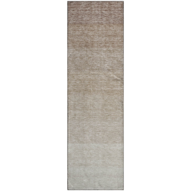 Premium Machine Washable Prisco Beige Rug, Runner 2'3" x 7'6"