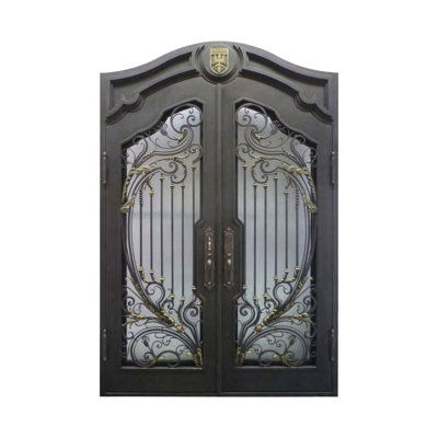 Royal Crest Iron Door
