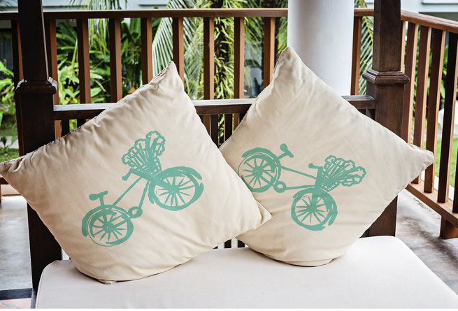 Machen Indoor/Outdoor Reversible Throw Pillow