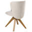 49cm H Fabric Upholstered Upholstered Back Accent in Beige