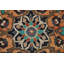 Tapis floral rétro 7 x 10