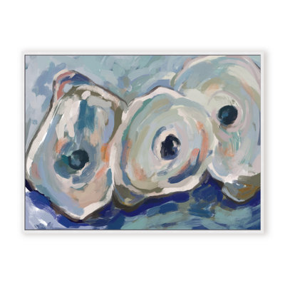 Coastal Retreat Pearlescent Elegance: Oyster Abstract