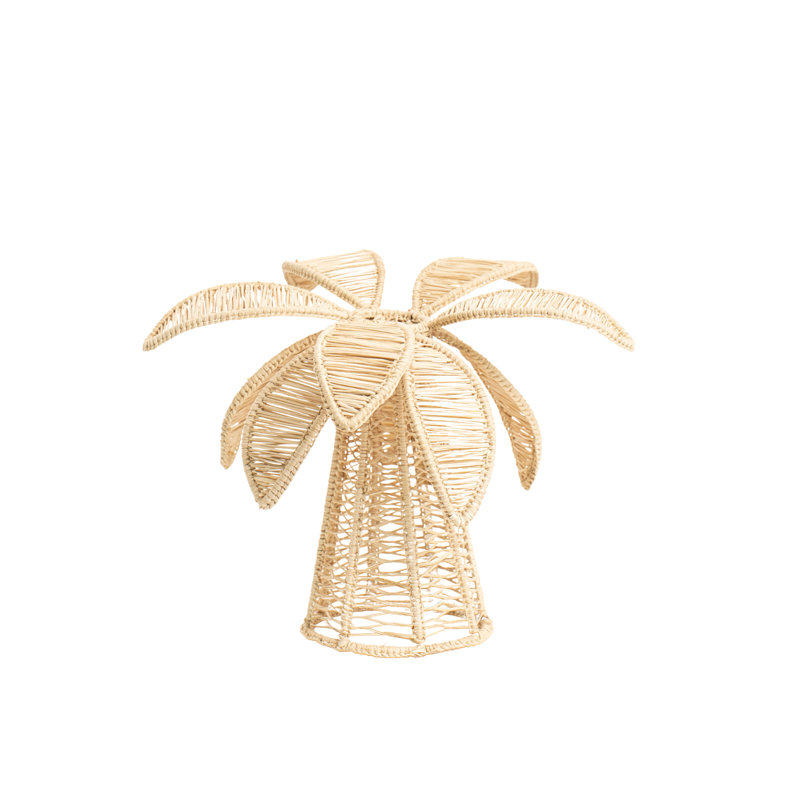 Palm Tree Candle Holder - Small, Natural