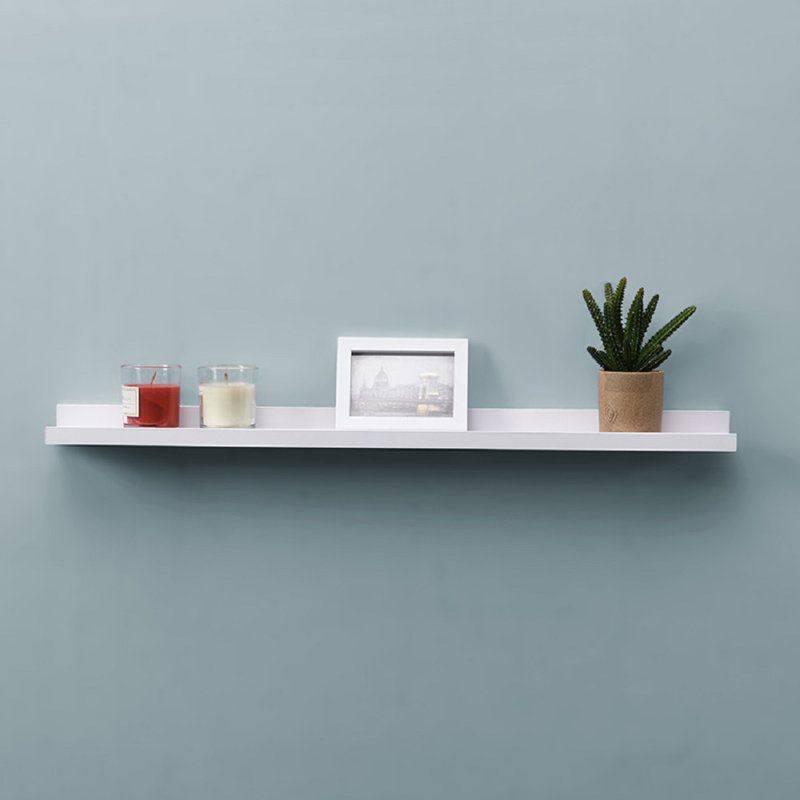 Ayrial 2 Piece Floating Shelf, 4cm H x 80cm W x 10cm D, White