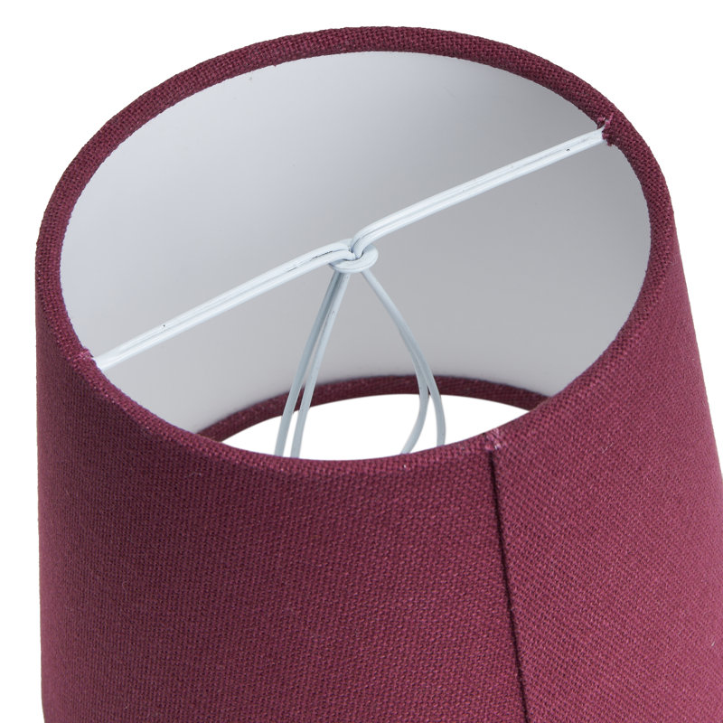 12cm H Cotton Empire Lamp Shade ( Clip On ) in Red