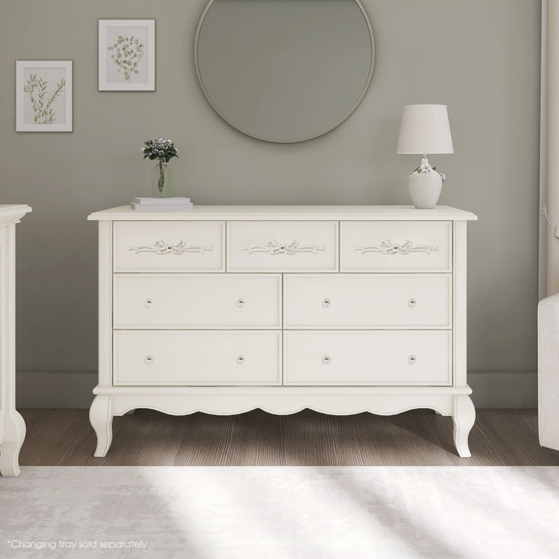Aurora Kids 7 - Drawer Dresser, Ivory Lace