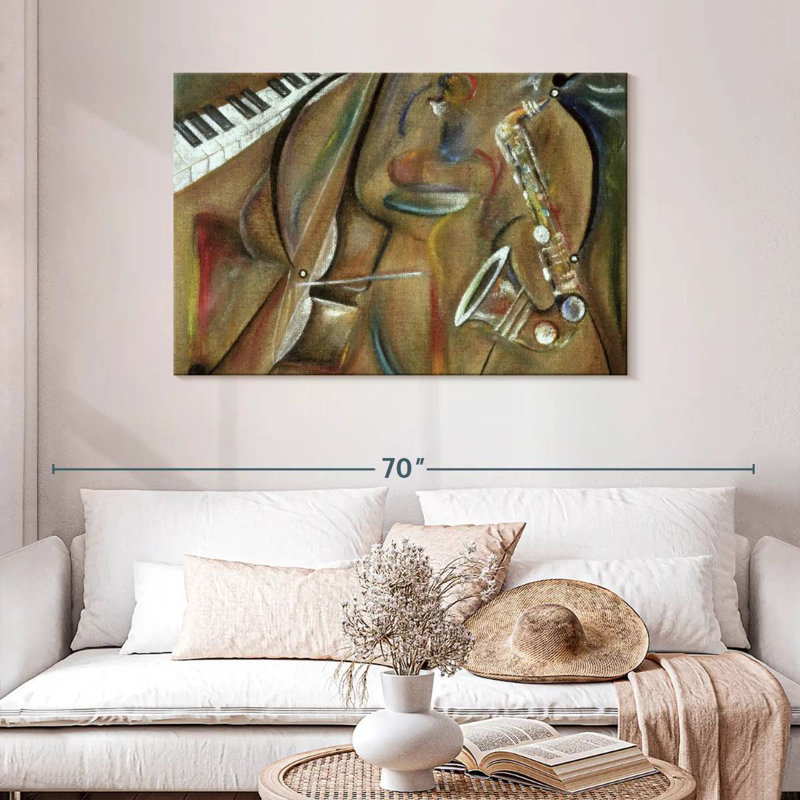 Abarca toile de jute sax, H 30 po x l 45 po