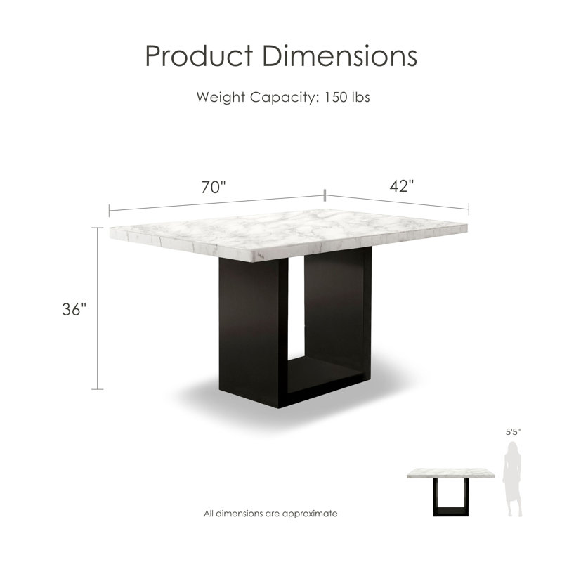 Table de salle à manger à hauteur de comptoir Perrinton
