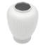 24" Antique White Ridged Temple Jar