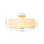 Plafonnier semi-encastré cylindrique en tissu 4 lumières-1491124929