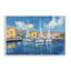 Giclée encadrée de bateaux blancs dans un port coloré, design par Franklyn Gregory-942368470-942368466