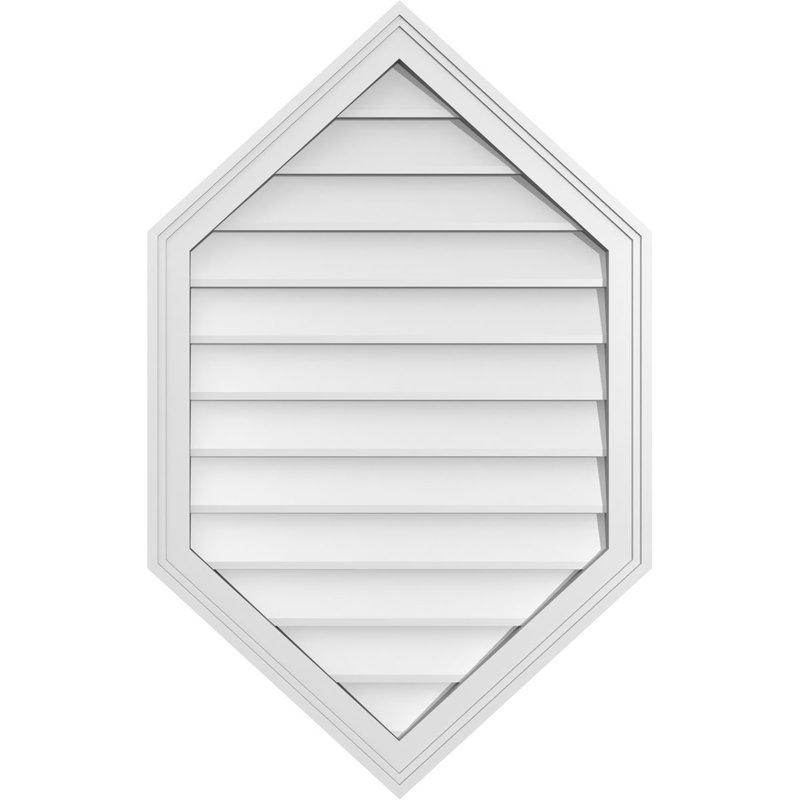 Ventilé vertical à pignon vertical 11/12 po, H 1,5 po x l 24 po x L 38 po