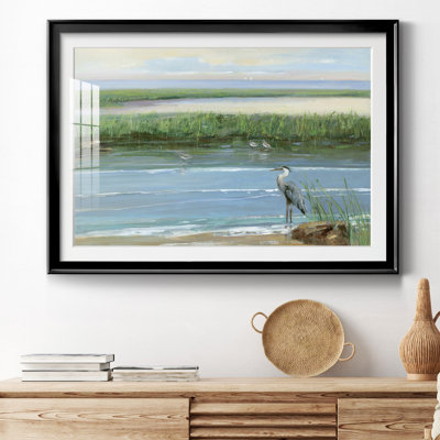 " Wading At Dusk " Painting Print