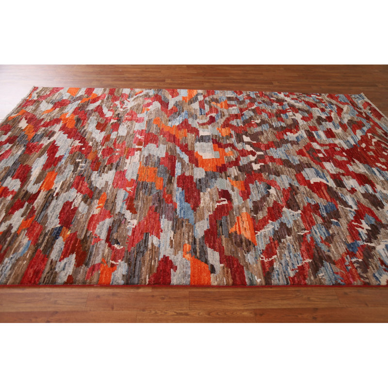 Tapis abstrait Gabbeh Kashkoli 7 x 10