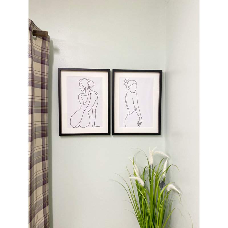2 Piece Single Picture Frame Print Set