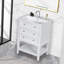 Ensemble de meuble-lavabo simple 24 po avec plateau en céramique Sabata