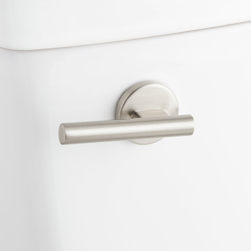 Modern Front Flush Handle, Brushed Nickel