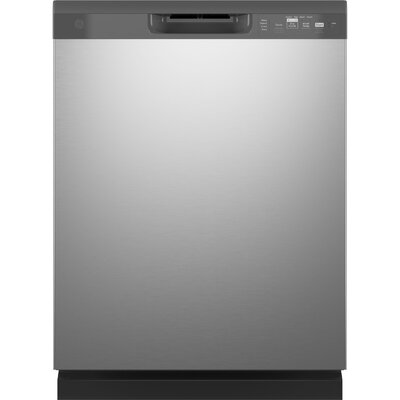 24"" 59 dBA Built-in Full Console Dishwasher -  GE, GDF510PSRSS