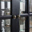 Vitrine Curio, vitrine antique avec portes en verre, tablettes réglables pour objets de collection