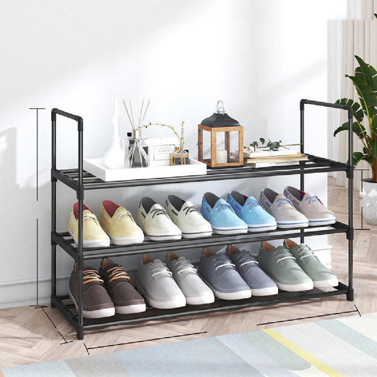 Rebrilliant 12 Pair Shoe Rack