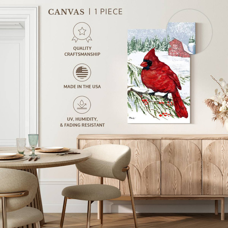 Brampt cramoisi cardinal II, H 24 po x l 16 po