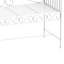 Banc d'extérieur de 43 po, blanc crème, avec structure en métal et métal pour l'extérieur