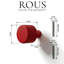 ROUS Hardware Mid Century Modern Knurled Knob-1621958750