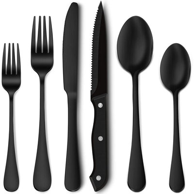 Latitude Run® Selima Stainless Steel Flatware Set - Service for 12