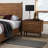 Walnut Color Panel Headboard 3pc Bedroom Set-1337568421