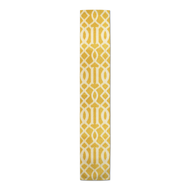 Jak-John Table Runner, 72" x 16", Yellow