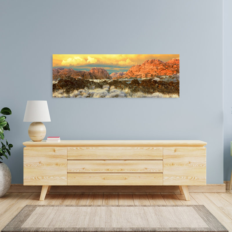 Falaises dans le parc d'État du canyon de neige, Washington County, Utah, États-Unis, art contemporain contemporain, paysage mural