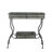 32X15x31" Maggie Galvanized Tray Table Accent Table