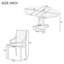 Table de salle à manger extensible avec 4 chaises pour la salle à manger