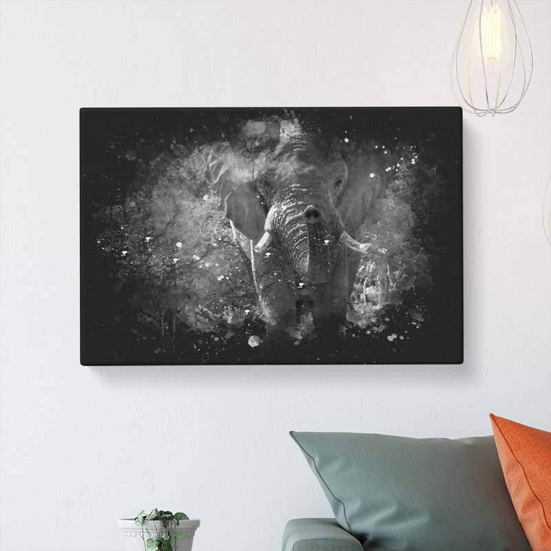 The Majestic Elephant - Wrapped Canvas, 60cm H x 91cm W x 3cm D